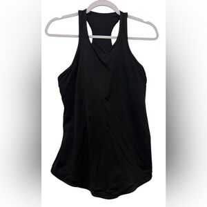 Lululemon 5 mile singlet lightweight black open back tank top
